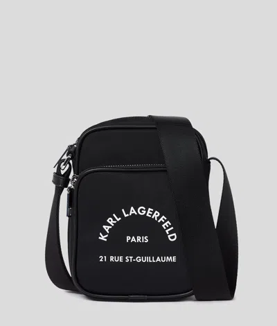 Karl Lagerfeld Rue St. Guillaume Messenger Bag In Black