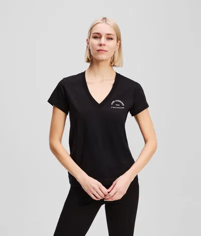 KARL LAGERFELD RUE ST-GUILLAUME V-NECK T-SHIRT