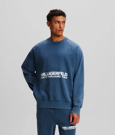 Karl Lagerfeld Rue St-guillaume Washed Sweatshirt