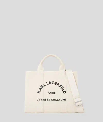 Karl Lagerfeld Rue St-guillaume Medium Square Tote Bag In Brown