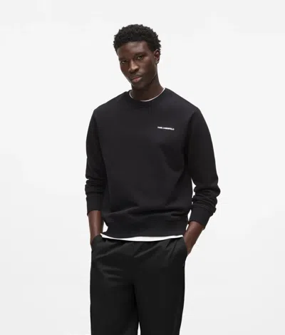 Karl Lagerfeld Rue St-guillaume Regular Fit Sweatshirt In Black