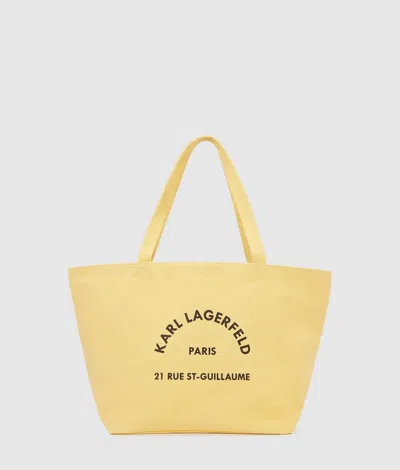 Karl Lagerfeld Rue St-guillaume Shopper In Yellow