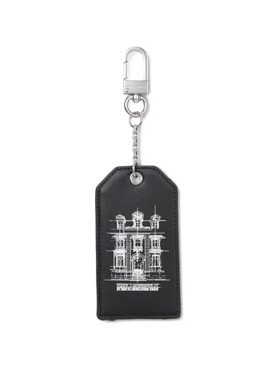 Karl Lagerfeld Rue St-guillaume Sketch Keychain In Black