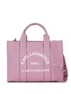 Karl Lagerfeld Rue St.guillaume Tote Bag In Pink