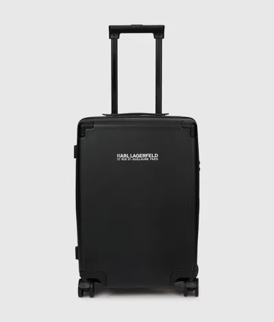 Karl Lagerfeld Rue St-guillaume Trolley Case In Black