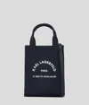 Karl Lagerfeld Rue St-guillaume Kleine Quadratische Tote-bag In Blue