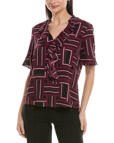 Karl Lagerfeld Ruffle Blouse In Black