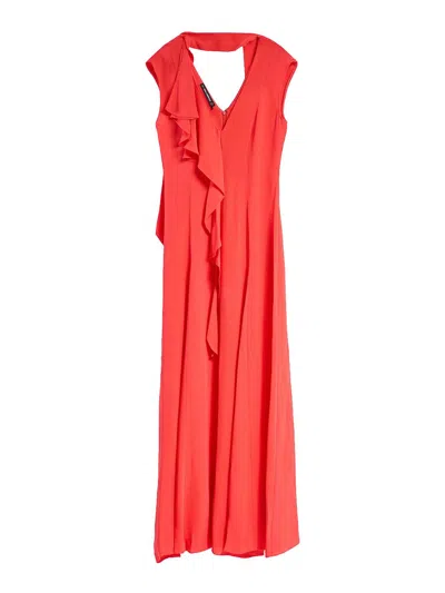 KARL LAGERFELD VESTIDO MIDI - ROJO
