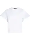 Karl Lagerfeld Ruffle T-shirt In Weiss