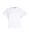 Karl Lagerfeld Ruffle T-shirt In White