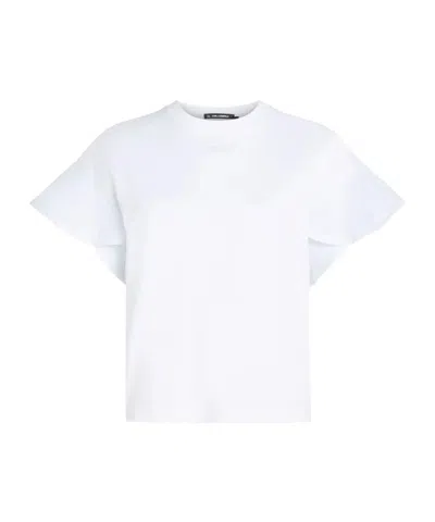 KARL LAGERFELD RUFFLE T-SHIRT