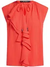 Karl Lagerfeld Ruffled Blouse In Red