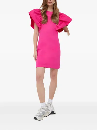 Karl Lagerfeld Ruffled Dress In Pink