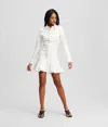 Karl Lagerfeld Ruffled Hem Denim Dress