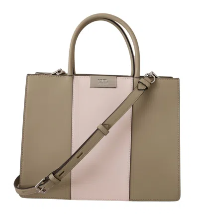 Karl Lagerfeld Sage Polyurethane Tote Shoulder Women's Bag In Green
