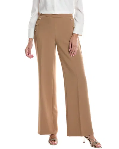 Karl Lagerfeld Sailor Button Pant In Brown