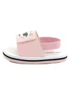 Karl Lagerfeld Pink Sandals For Girl With Choupette