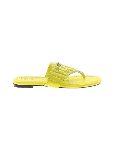 Pre-owned Karl Lagerfeld Sandals In Yellow