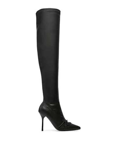 Karl Lagerfeld Sarabande Stretch Knee Boot In Black