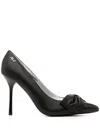 Karl Lagerfeld Sarabane Bow Pump In Black
