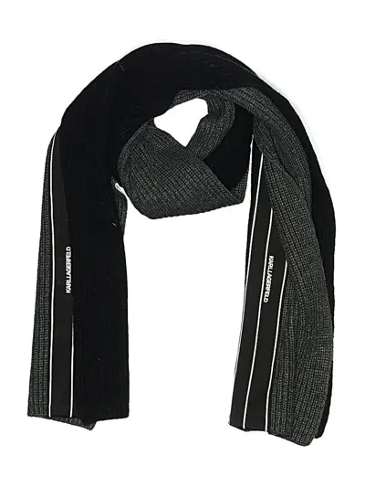Pre-owned Karl Lagerfeld Scarf In Black