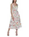 Karl Lagerfeld Scenic Print Midi Dress