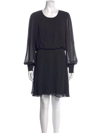 Pre-owned Karl Lagerfeld Scoop Neck Mini Dress In Black