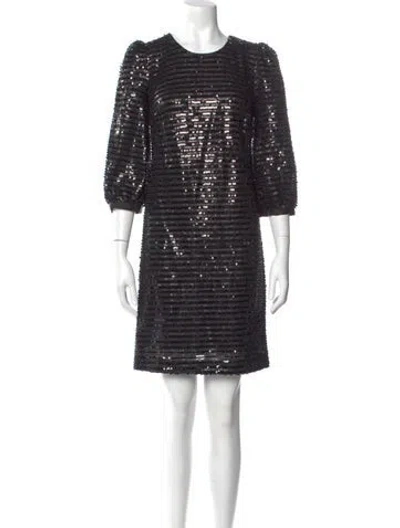 Pre-owned Karl Lagerfeld Scoop Neck Mini Dress W/ Tags In Black