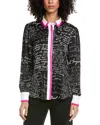 Karl Lagerfeld Script Blouse In Multi