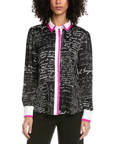 KARL LAGERFELD KARL LAGERFELD SCRIPT BLOUSE