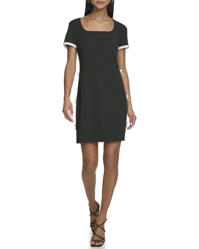 Karl Lagerfeld Scuba Dress In Black