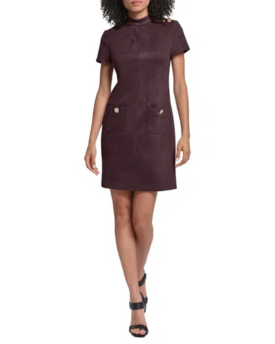 Karl Lagerfeld Scuba Dress In Brown