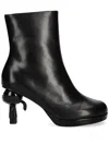 Karl Lagerfeld Sculpted-heel Boots In Black