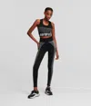 Karl Lagerfeld Seamless Athleisure Leggings In Black