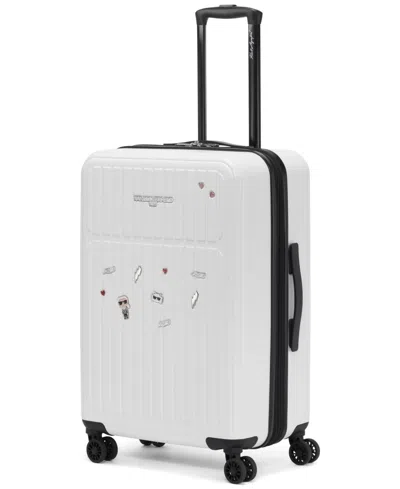 Karl Lagerfeld Sentimental Voyage 25" Upright Luggage In White