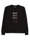 Karl Lagerfeld Sequin-embellished Sweatshirt In Black