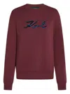Karl Lagerfeld Sequin-embellished Sweatshirt In Red