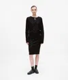 Karl Lagerfeld Sequin Knit Skirt In Black