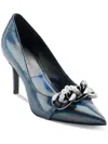 Shop Karl Lagerfeld Sera Womens Heels Pump Pumps In Silver