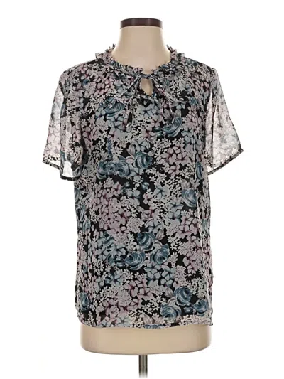 Pre-owned Karl Lagerfeld Short Sleeve Blouse In Blue