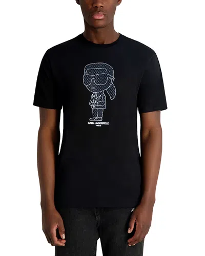 Karl Lagerfeld Short Sleeve Karl Graphic Tee In Black