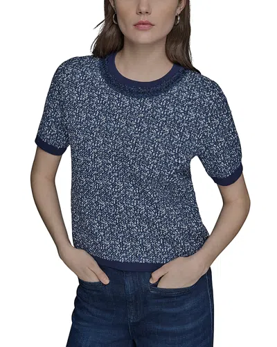 KARL LAGERFELD SHORT SLEEVE SWEATER