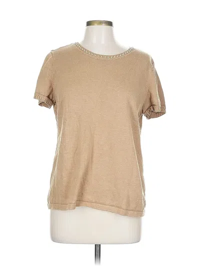 Pre-owned Karl Lagerfeld Short Sleeve T-shirt In Brown