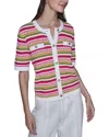 Karl Lagerfeld Short Sleeve Top In Multi