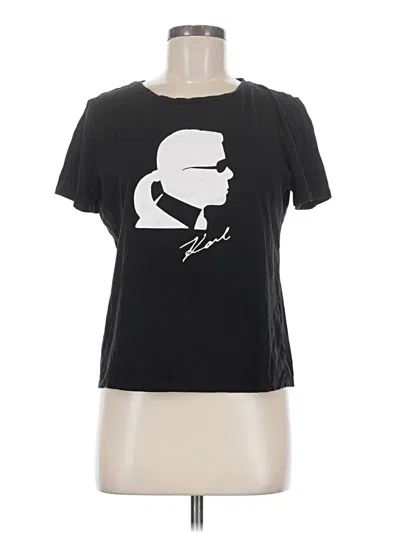 Pre-owned Karl Lagerfeld Short Sleeve T-shirt In Black