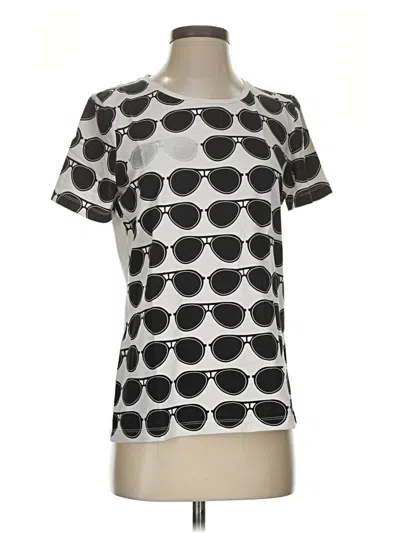 Pre-owned Karl Lagerfeld Short Sleeve T-shirt In Silver