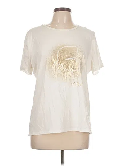 Pre-owned Karl Lagerfeld Short Sleeve T-shirt In White