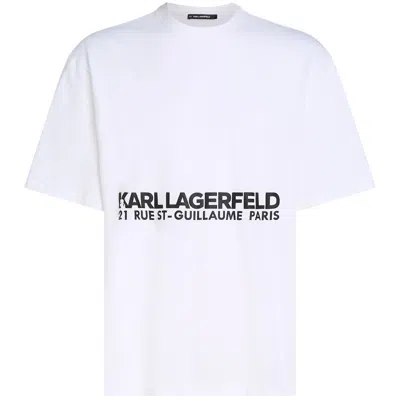 Karl Lagerfeld Short-sleeved T-shirt In White