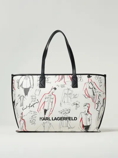 Karl Lagerfeld Shoulder Bag  Woman Color White