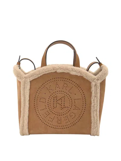 Karl Lagerfeld Shoulder Bag In Neutral